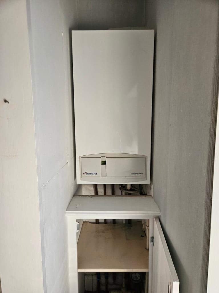 Existing Worcester boiler before replacement in Galmpton