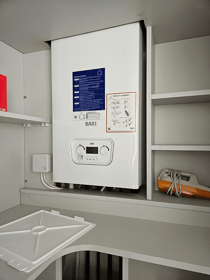Baxi boiler installation completed by Bay Plumbing and Heating
